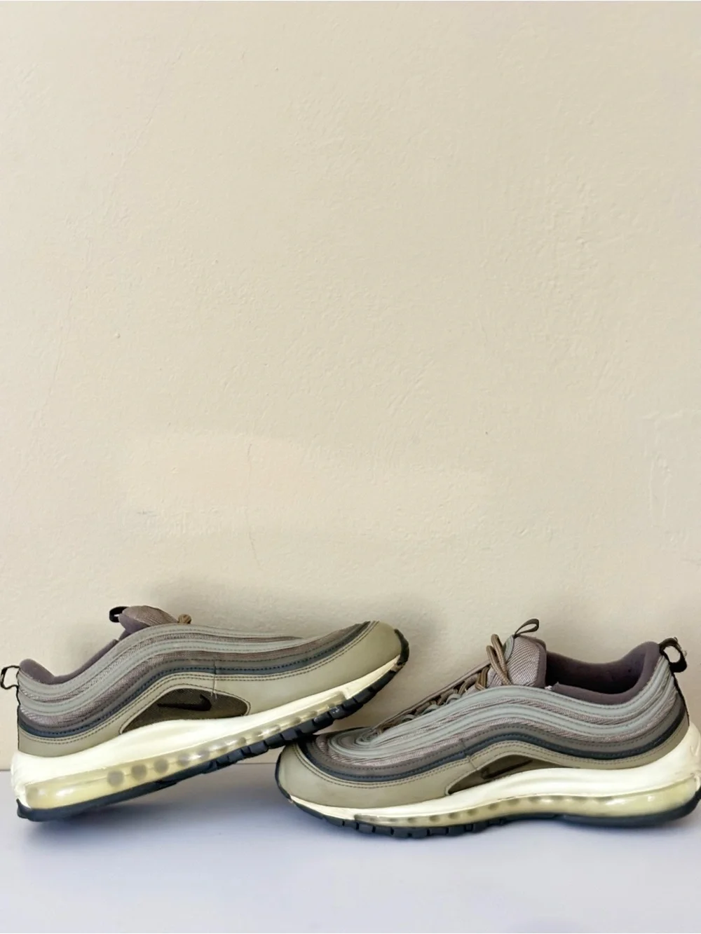 Nike Air Max 97 in Olive Green and Beige